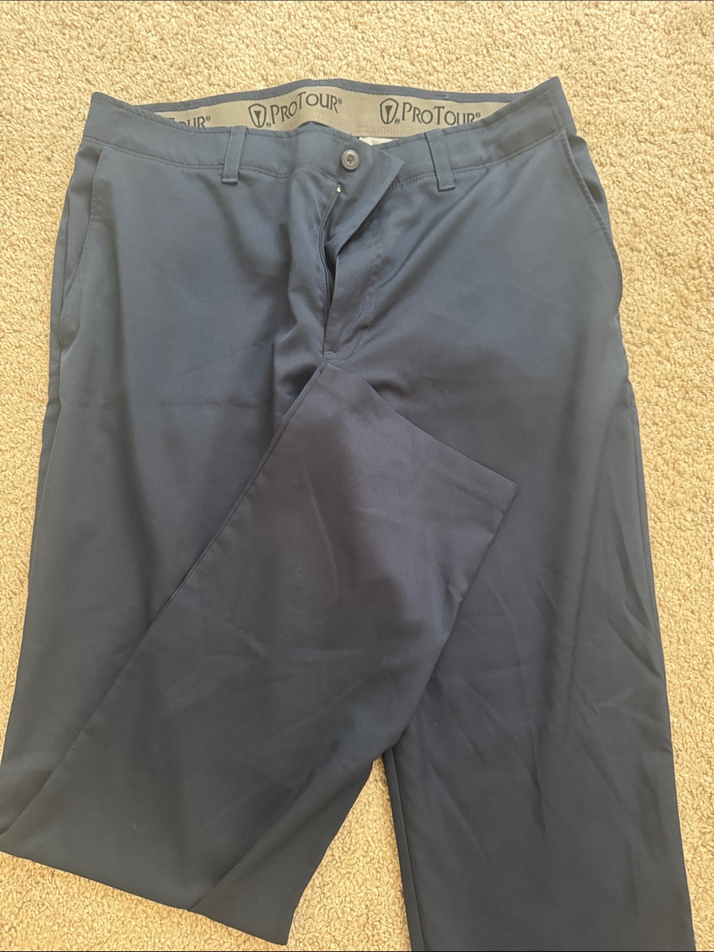 PGA Tour Men's Navy Chino Pants